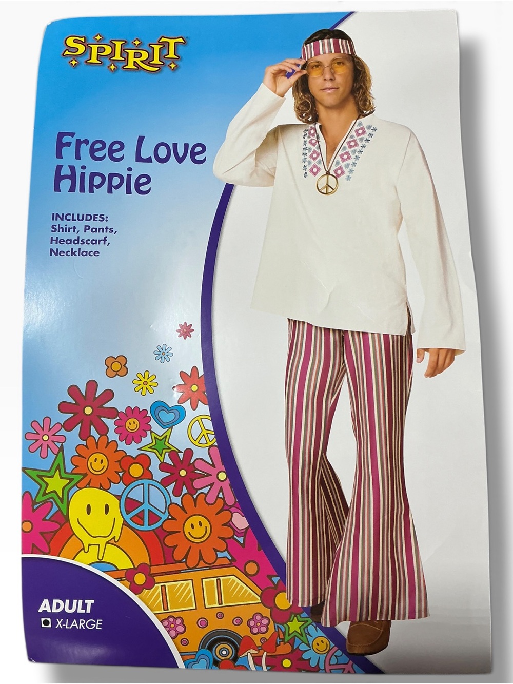 Adult Free Love Hippie Halloween Costume